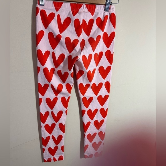 Hanna Andersson Valentine's Day heart leggings size 10 - Picture 2 of 5